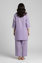 Lilac Cotton Relaxed Coord Set